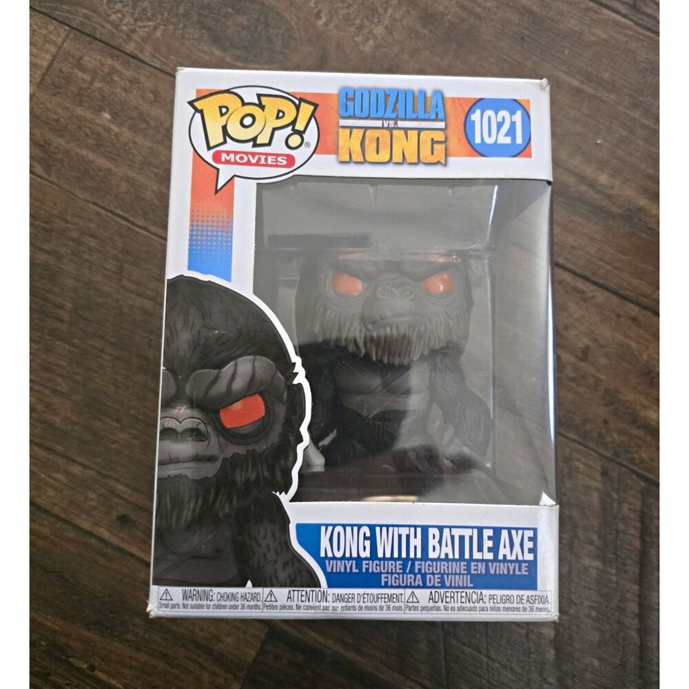 Funko Pop! Movies: Godzilla vs. Kong - Kong w/ Battle Axe #1021 Vinyl box damage